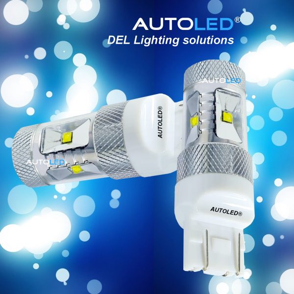 LED H11 6 LEDS HAUTE PUISSANCE BLANC - AUTOLED ®