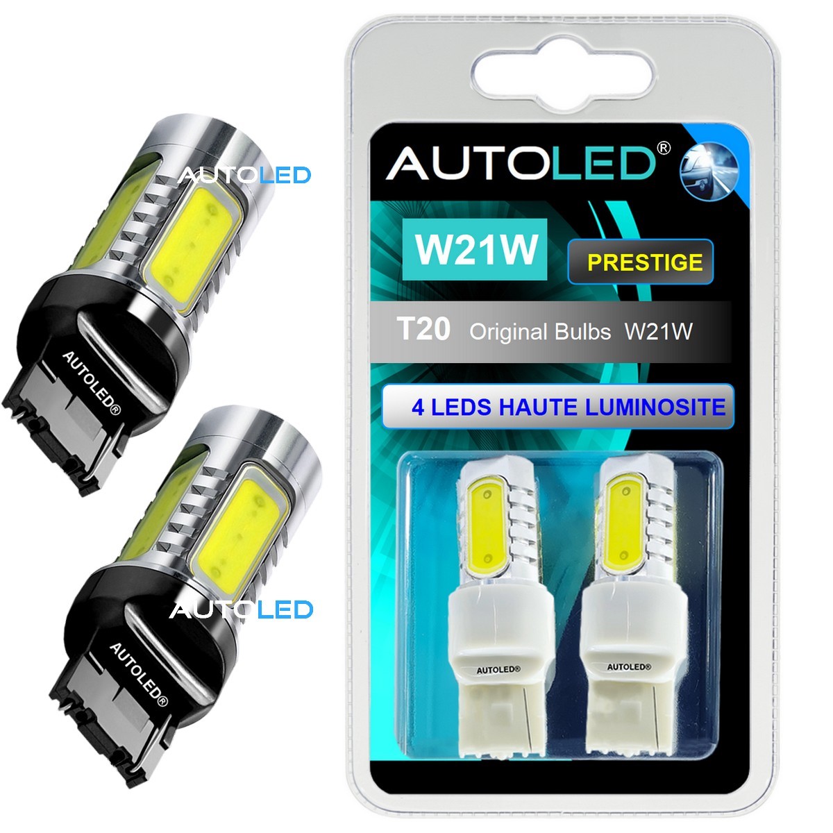 ampoule led w21w 12v - AMPOULE T20 - 63