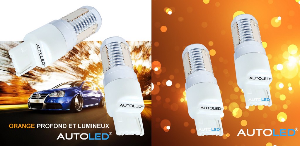 adaptable Ampoule LED WY21W Orange -9