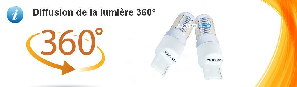 adaptable Ampoule LED WY21W Orange - -diffusion 360°-9