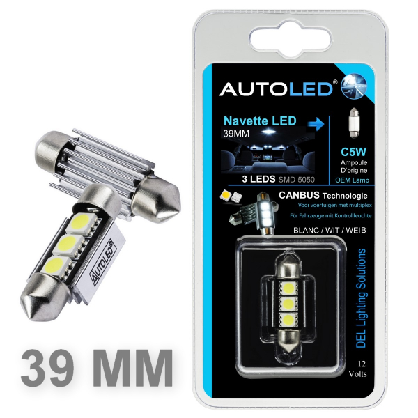 Pour AUDI A1 3 Ampoules LED Blanc éclairage intérieur plafonnier sans  erreur