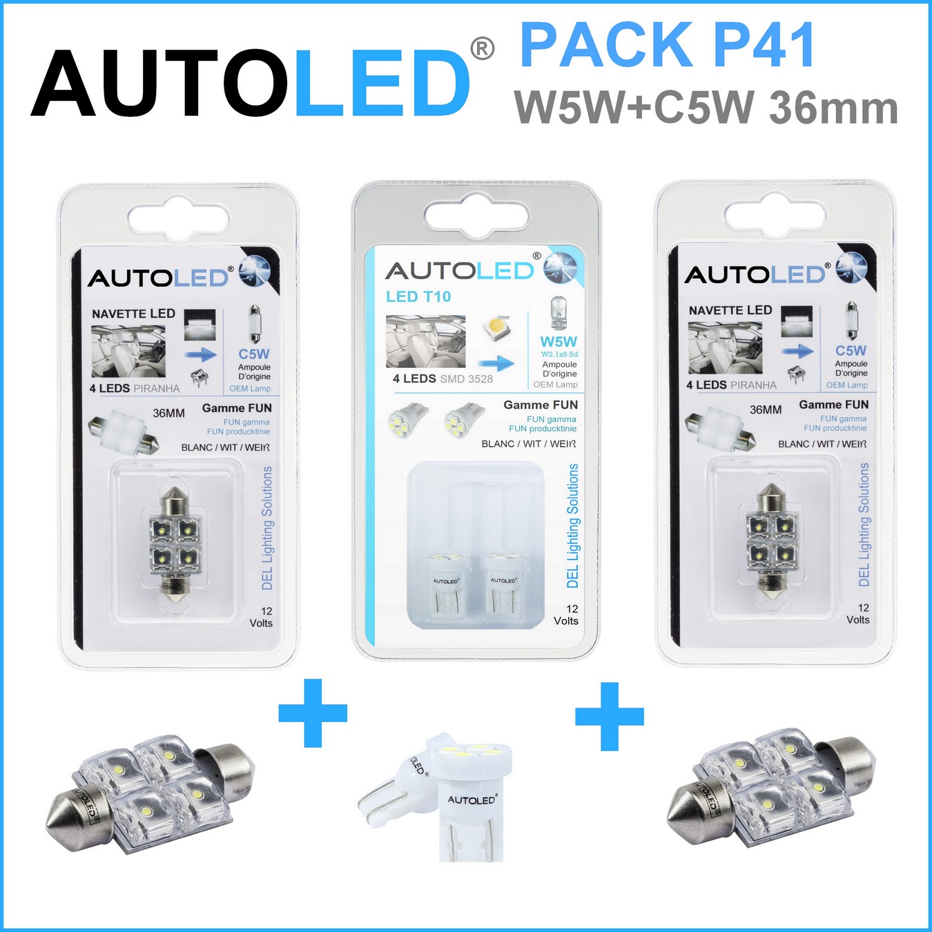 Pack-4-ampoules-led-blanc-eclairage-habitacle-plafonnier-boite -a gants-coffre-w5w-t10-4leds-smd-3528-navette-c5w-c10w-36mm-4-leds-blanc-eclairage-led-autoled-pack-p41.1