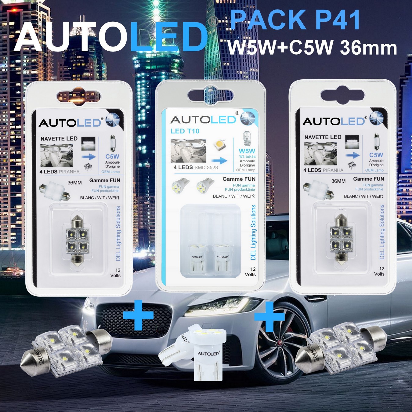 Pack-4-ampoules-led-blanc-eclairage-habitacle-plafonnier-boite -a gants-coffre-w5w-t10-4leds-smd-3528-navette-c5w-c10w-36mm-4-leds-blanc-eclairage-led-autoled-pack-p41.2