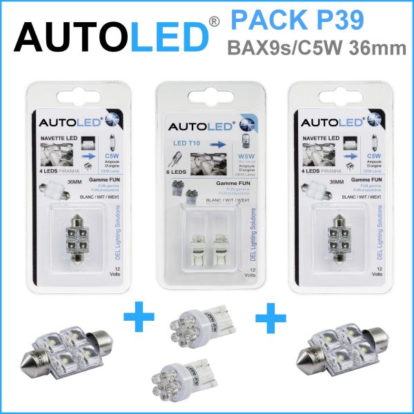 Pack-4-ampoules-led-blanc-eclairage-habitacle-plafonnier-boite -a gants-coffre-w5w-t10-6leds-navette-c5w-c10w-36mm-4-leds-blanc-eclairage-led-autoled-pack-p39.1