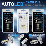 Pack-4-ampoules-led-blanc-habitacle-plaque-plafonnier-boite -a gants-coffre-t10-5leds-smd-5050-w5w-navette-c5w-c10w-36mm-3leds-blanc-eclairage-led-autoled-pack-p17.2