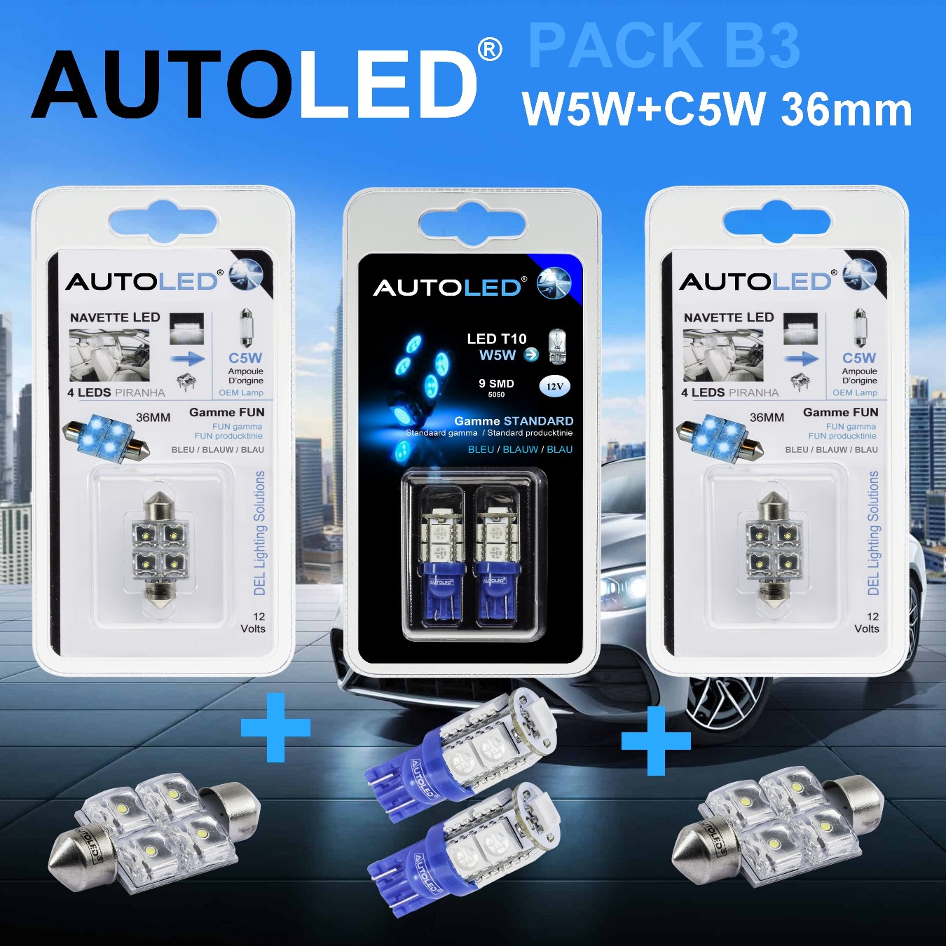 Pack-4-ampoules-led-bleu-habitacle-plafonnier-boite -a gants-coffre-t10-9leds-w5w-navettes-c5w-personnalisation-eclairage-led-autoled-pack-b3.2