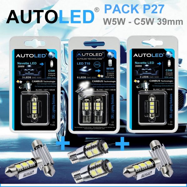 Pack-4-ampoules-led-canbus-blanc-habitacle-plafonnier-feux-de position-coffre-w5w-t10-9leds-smd-5050-canbus-navette-c5w-c10w-39mm-3leds-blanc-eclairage-led-autoled-pack-p27.1