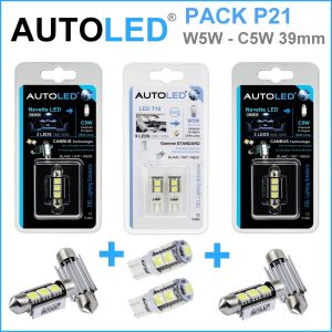 Toutes vos ampoules LED auto pour votre voiture, packs d'ampoules LED voiture intérieur et extérieur