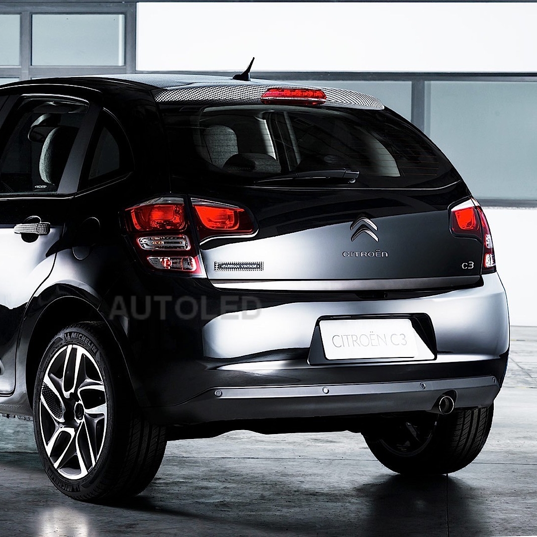 Eclairage de plaque d'immatriculation pour Citroën C3 Phase 2