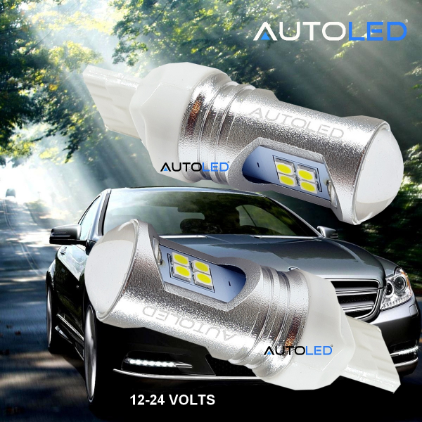 Ampoule W21W LED 24v /12v, Forte luminosité