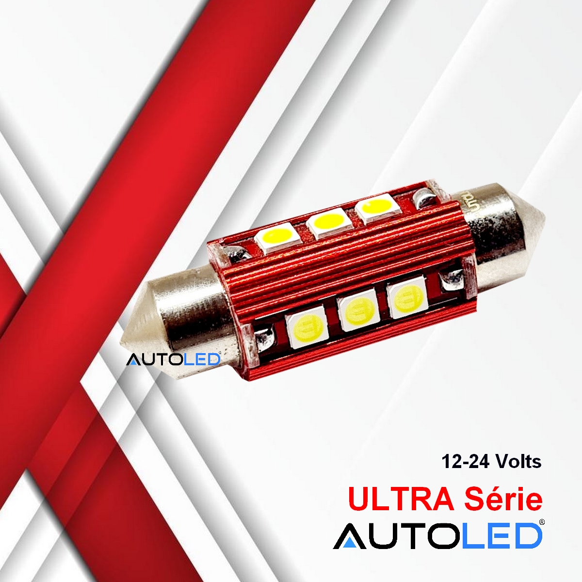 Ampoule LED C10W 39mm 24V Canbus anti erreur éclairage intérieur LED plaque immatriculation-autoled-0292.2