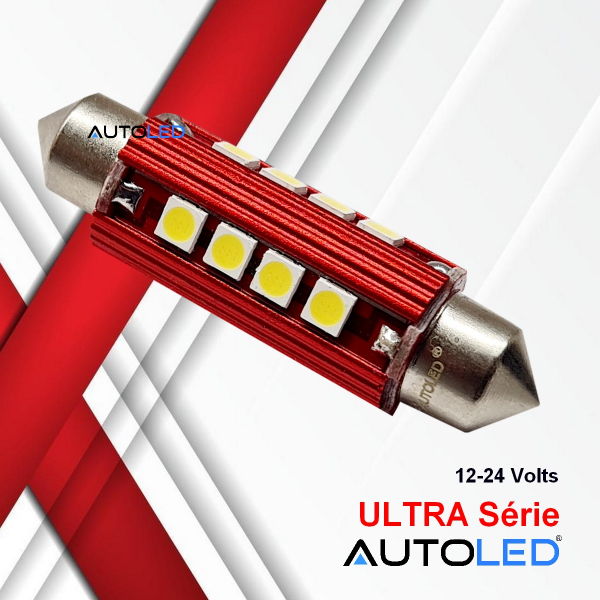 Ampoule LED C10W 44mm 24V Canbus anti erreur éclairage intérieur LED plaque immatriculation-autoled-0294.2