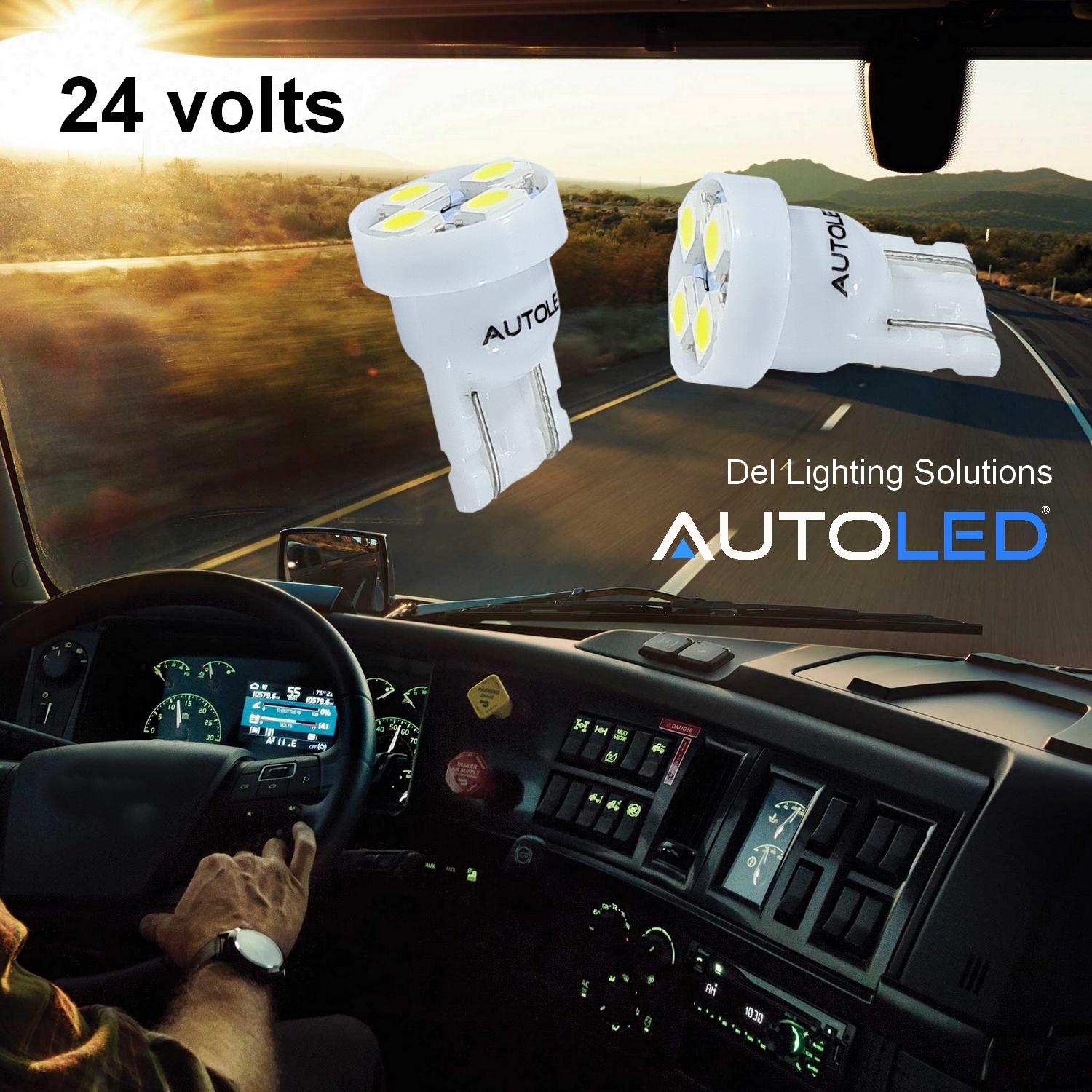 Ampoule LED W5W Camion poids lourds – plaque, intérieur, feux de position-0274-4