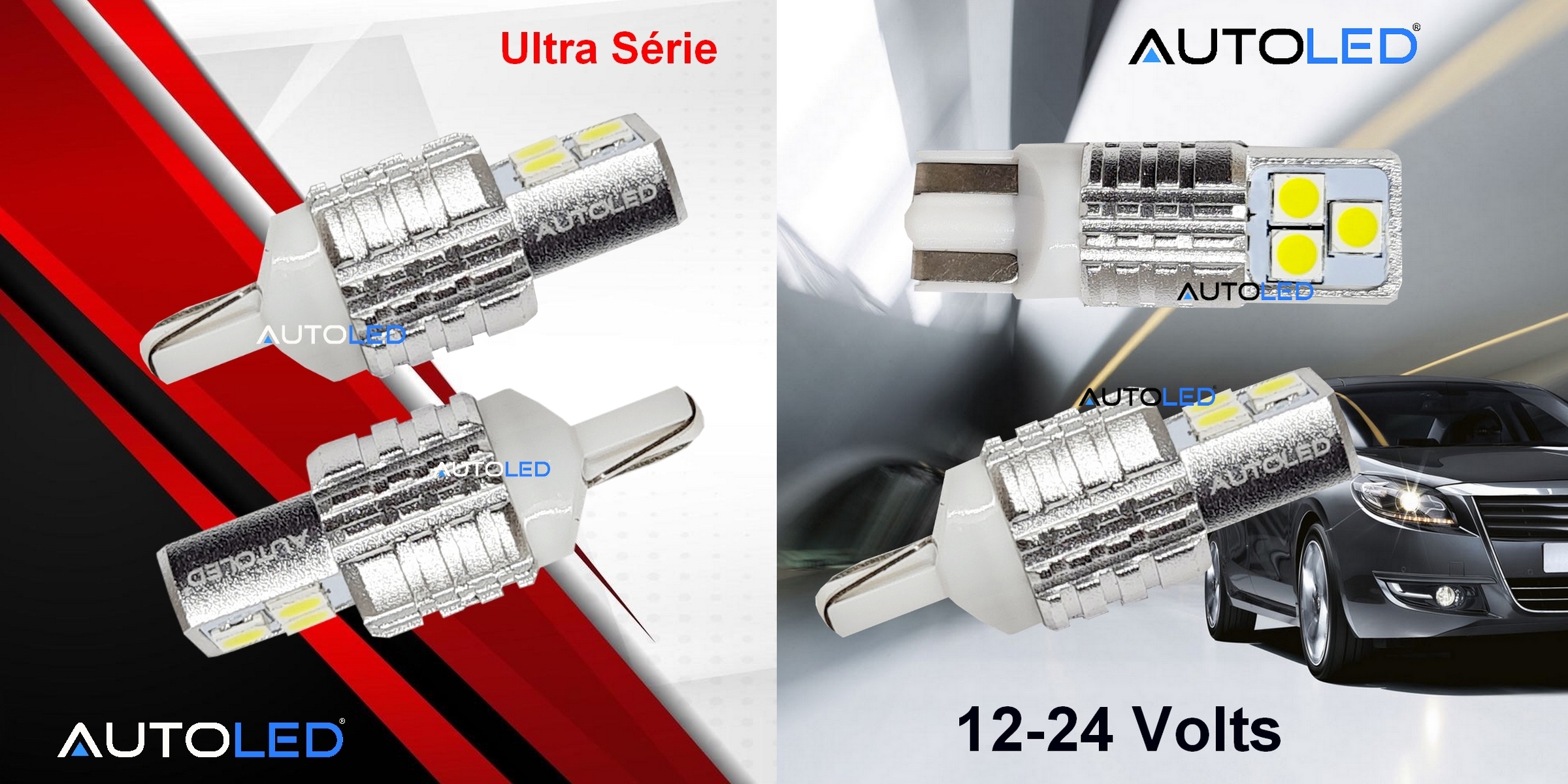 Ampoule LED T10 12v ULTRA SERIE autoled - 5