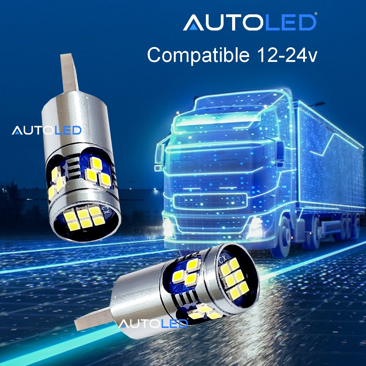 ampoule LED W5W 24V 12v CANBUS pour camion automobile poids lourds-0288-5
