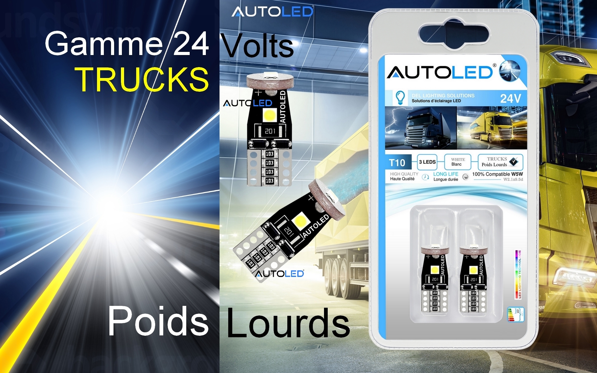 ampoule led only 24v serie autoled-548
