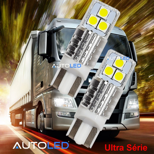 ampoule led w5w 24v anti erreur camion poids lourd -0295-3