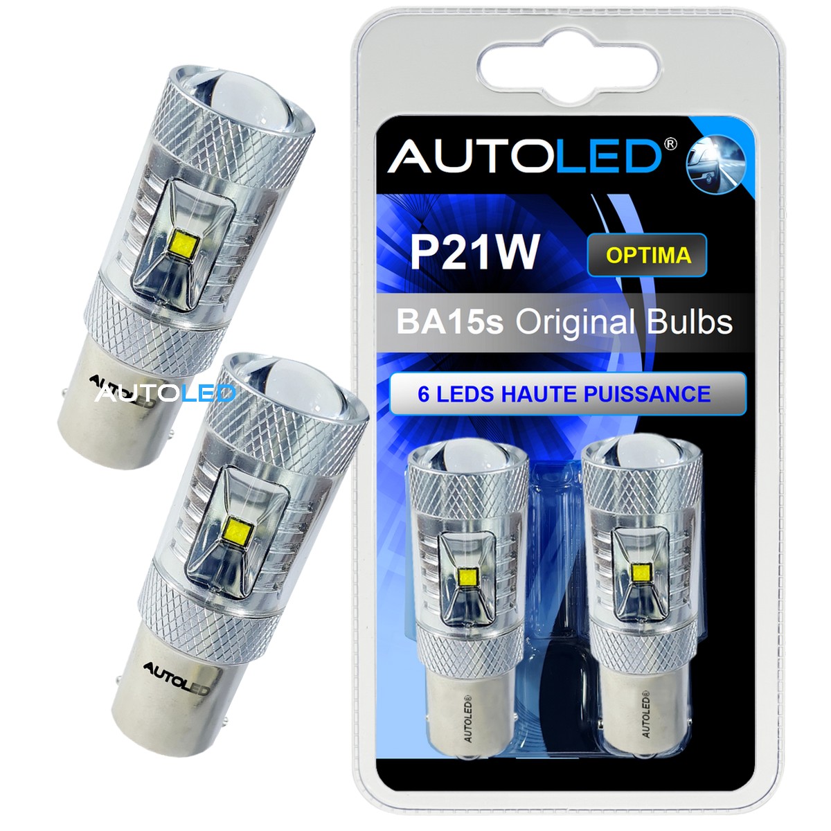 ampoule p21w led 12v - autoled gamme optima-68