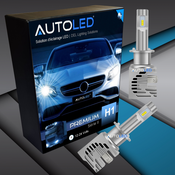 Ampoule h1 led - feux de croisment + feux de route kit LED h1- AUTOLED -2