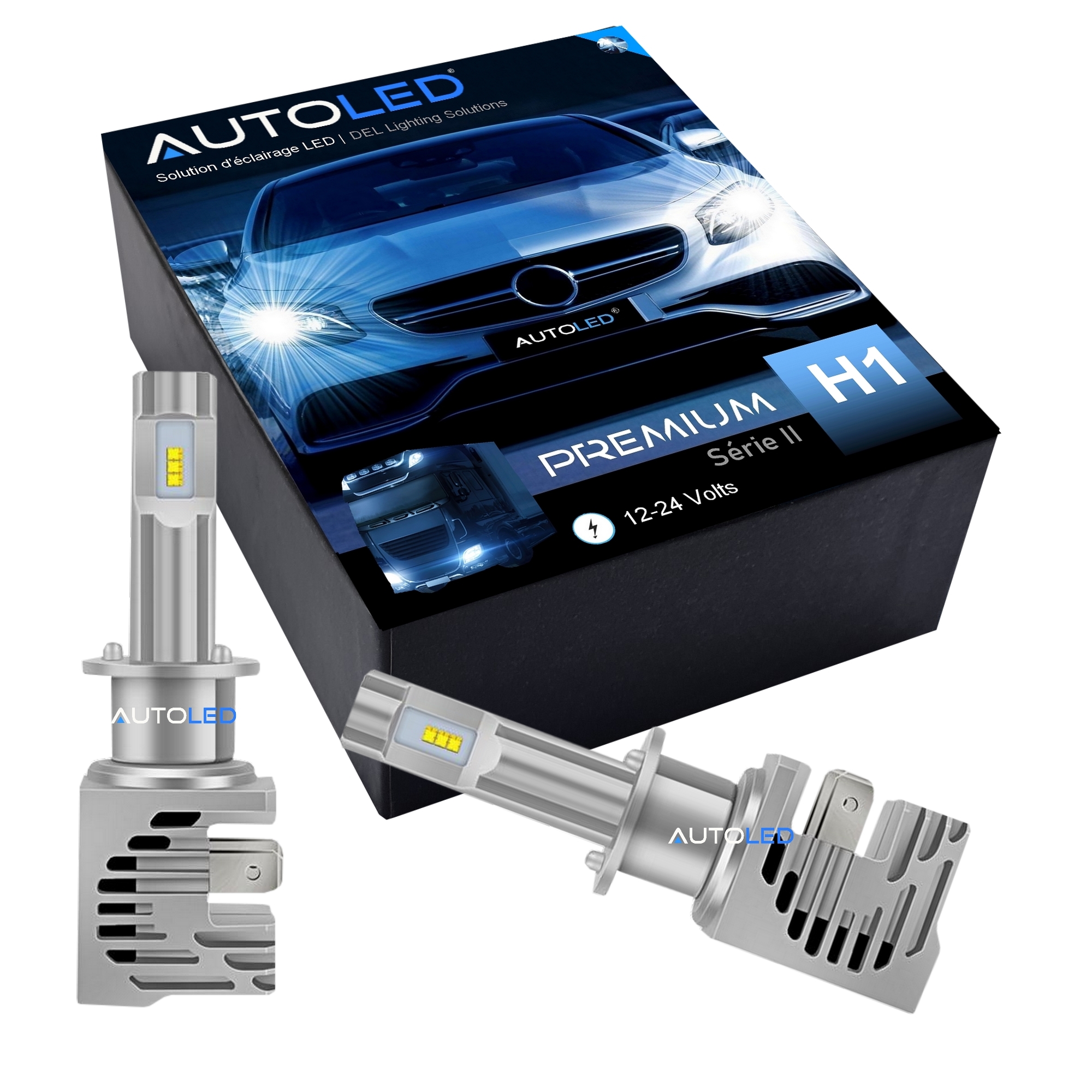 Ampoule h1 led – feux de croisment + feux de route kit LED h1- AUTOLED -3
