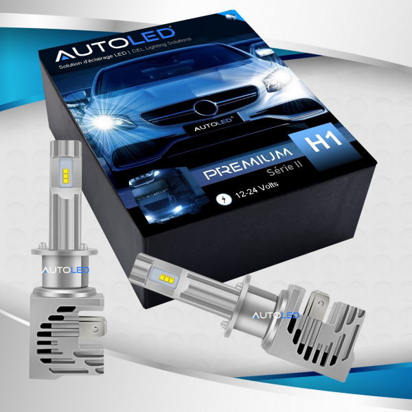 Ampoule h1 led - feux de croisment + feux de route kit LED h1- AUTOLED -4