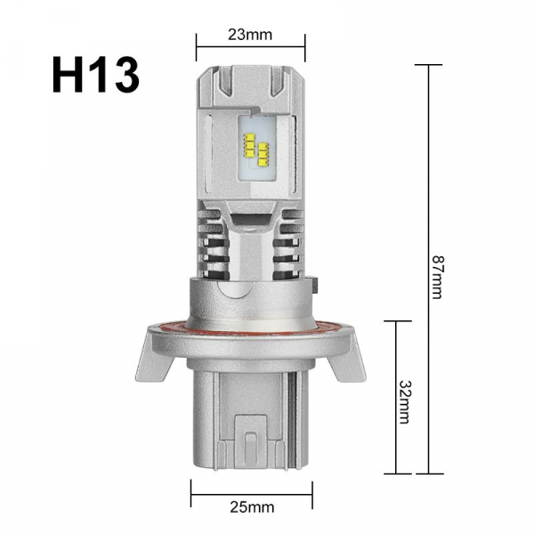 Ampoule h13 led - 24v 12v kit led h13 feux de croisement, feux de route LED -AUTOLED -3