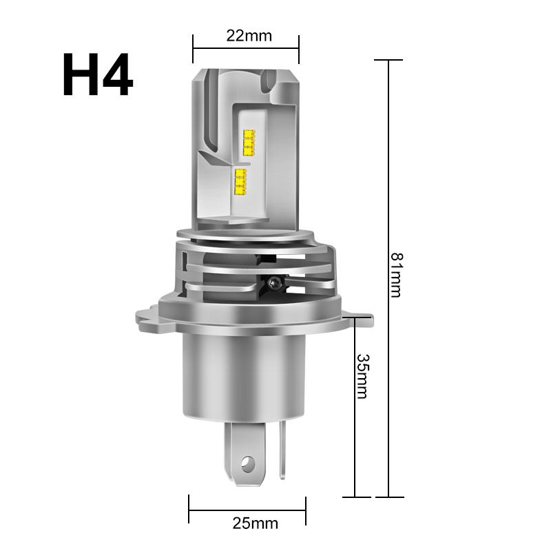 Ampoule h4 led – 24v 12v kit led h4 – feux de croisement, feux de route LED -AUTOLED -5