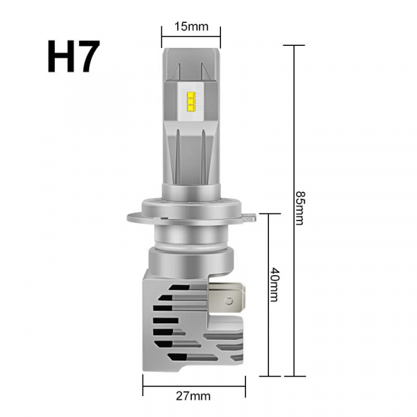 Dimensions Ampoule h7 led - feux de croisment, feux de route LED -AUTOLED -8