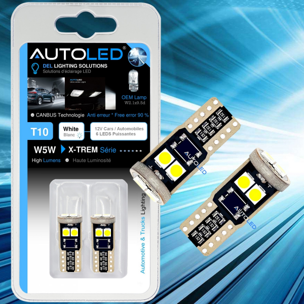 ampoule LED W5W 12v CANBUS pour automobile voiture -7