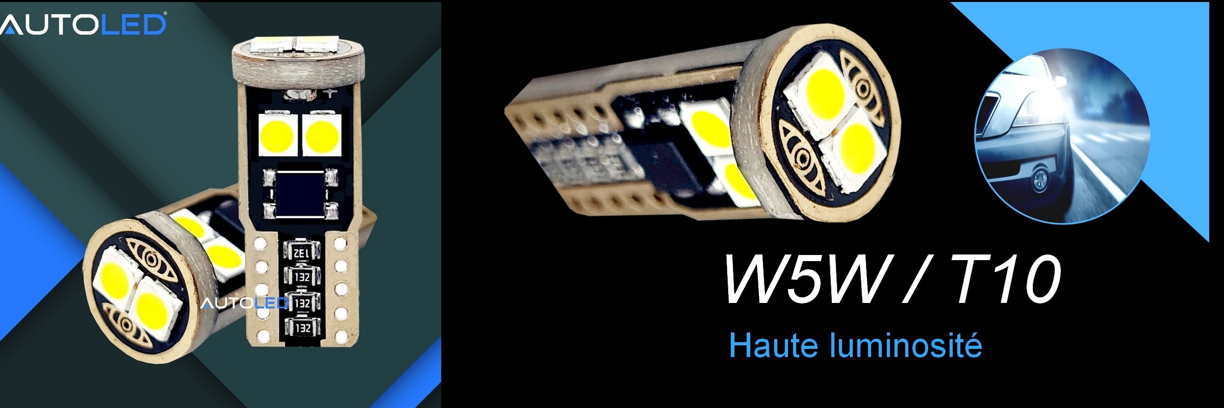 ampoule LED W5W 12v CANBUS pour automobile voiture -9