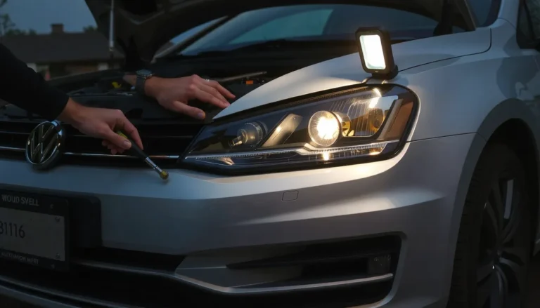 Comment changer une ampoule de feu de croisement sur Citroën C4