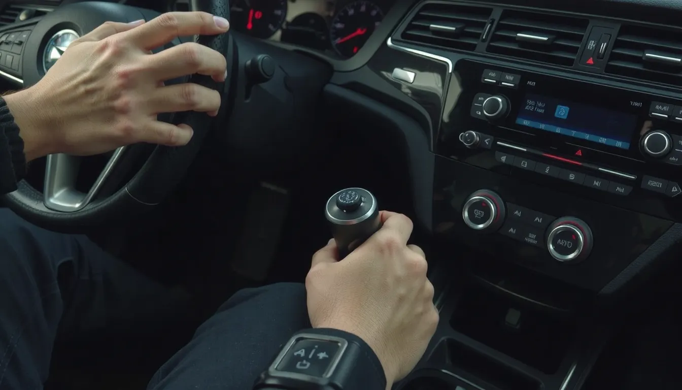 boite de vitesse automatique bloquée sur p