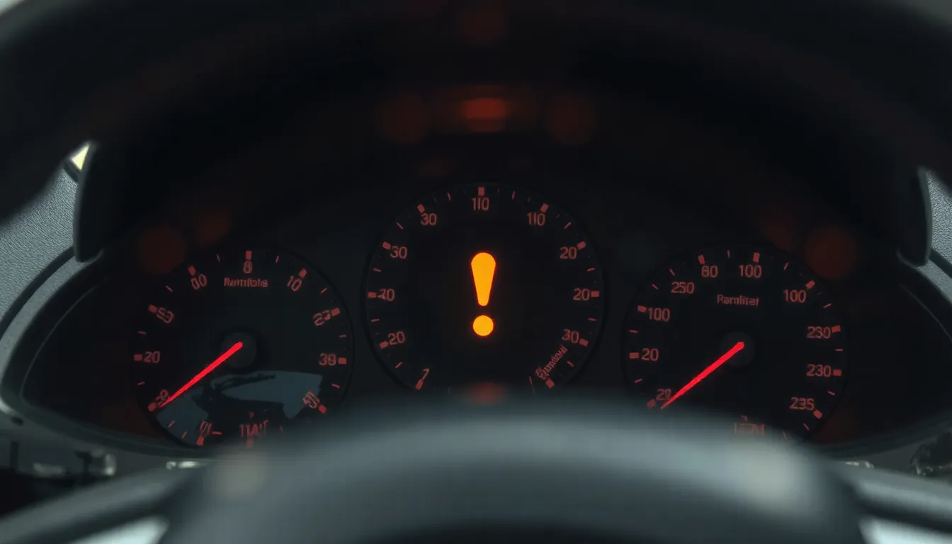 ford fiesta voyant orange point d'exclamation